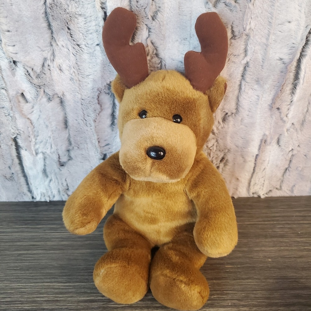 Creature Comforts Bown Plush‎ Reindeer Stuffed Animal 12 Inches Sitting